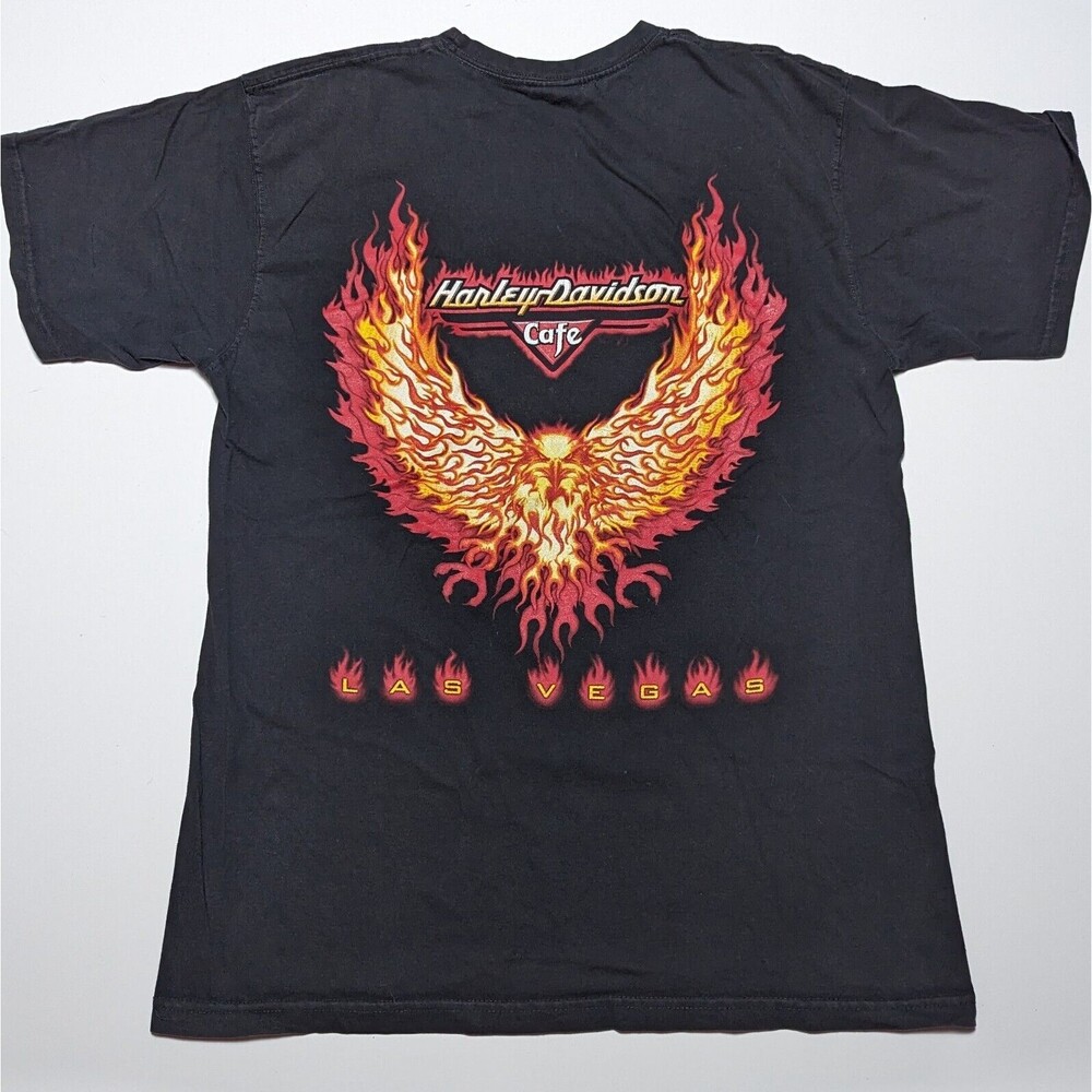 Vintage Harley Davidson Cafe T-Shirt Las Vegas Short Sleeve 1998 USA L Phoenix